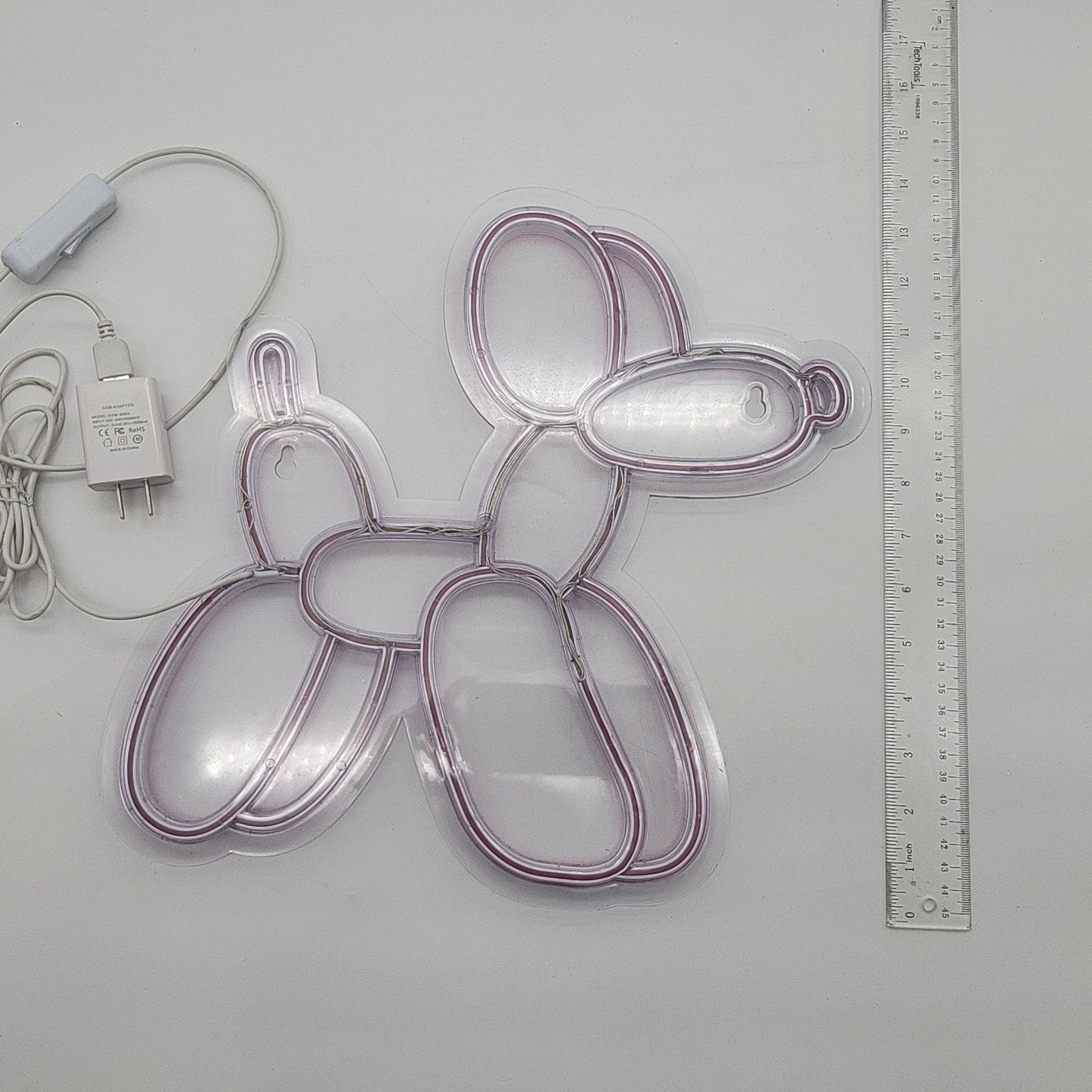 Pink Ballon Dog Neon Sign Led
