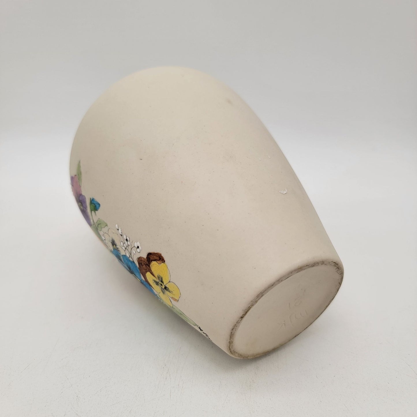 Vintage Hand-Painted Floral Vase