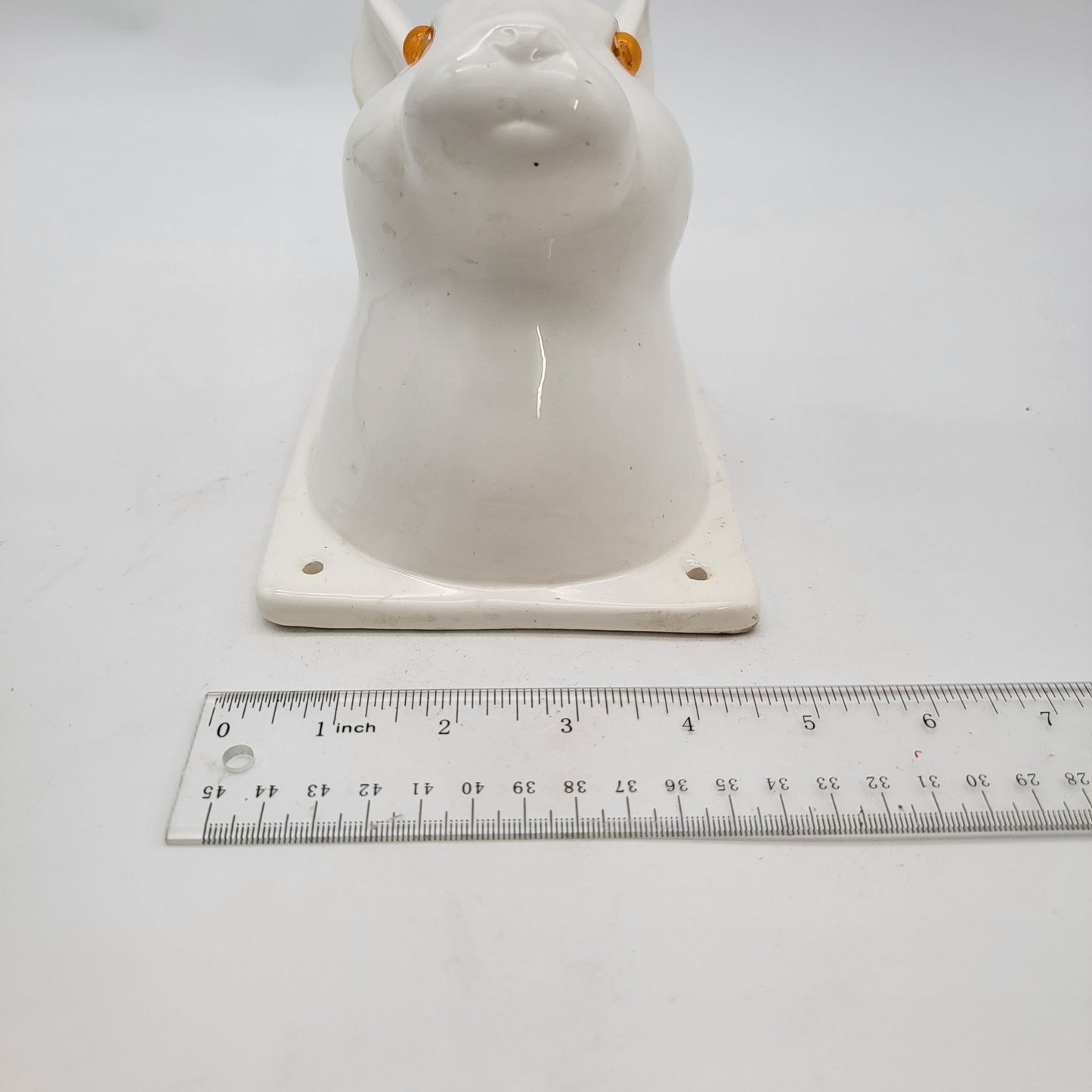 Vintage Ceramic Rabbit Wall Mount Towel Holder