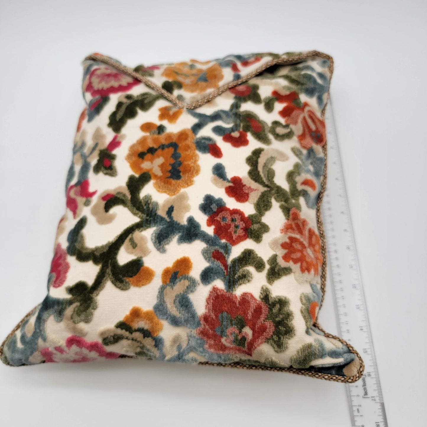 Vintage Suzani Floral Tapestry Pillow With Envelope Closure