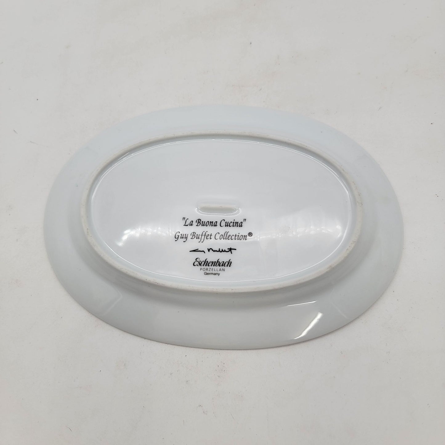 "La Buona Cucina" Guy Buffet Oval Plate Eschenbach Germany