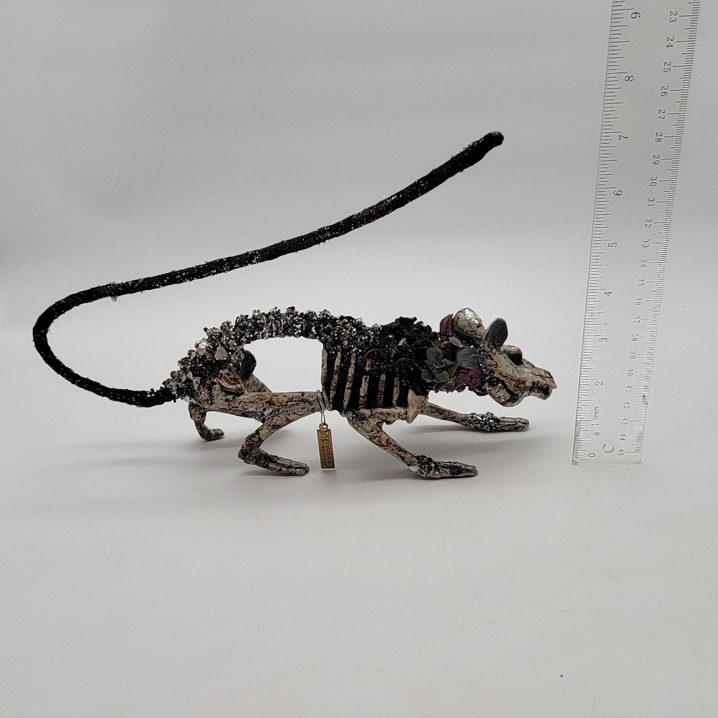 Katherines Collection Jeweled Skeleton Rat Figurine