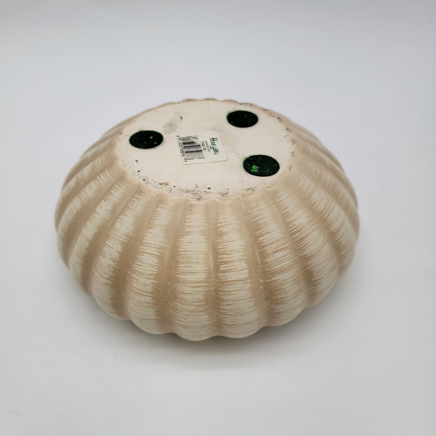 Vintage 2001 Haeger Pottery Ribbed Planter