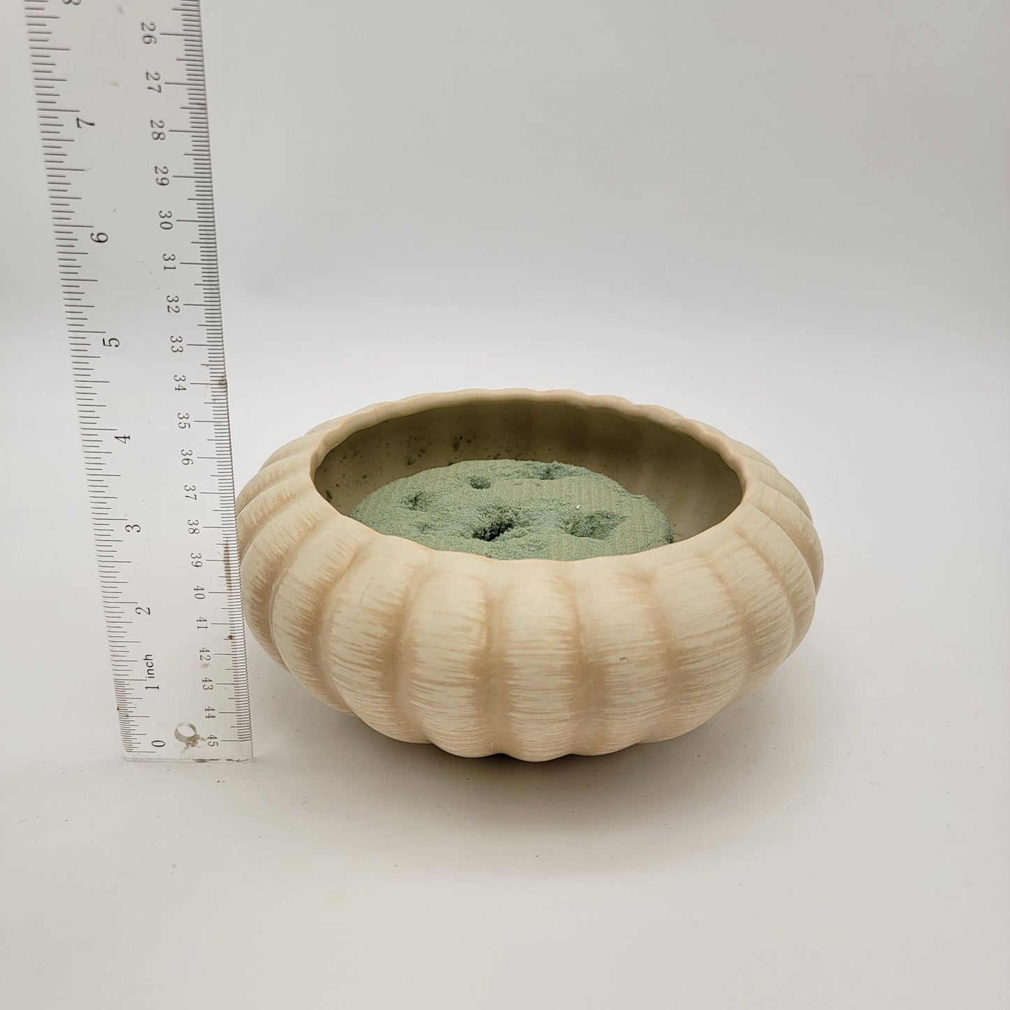 Vintage 2001 Haeger Pottery Ribbed Planter