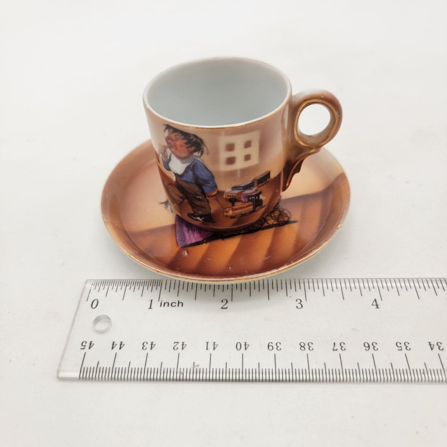 Vintage Hand Painted Small Porcelain Tea Set Nursery Rhymes?