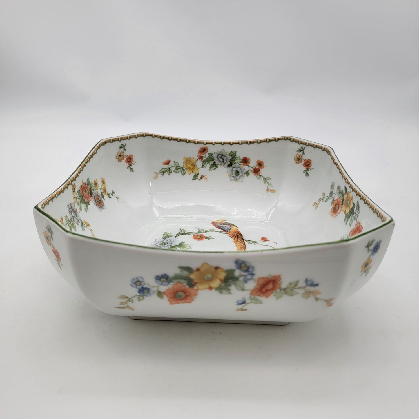 MZ Altrohlau CMR Czechoslovakia Golden Pheasant Serving Bowl