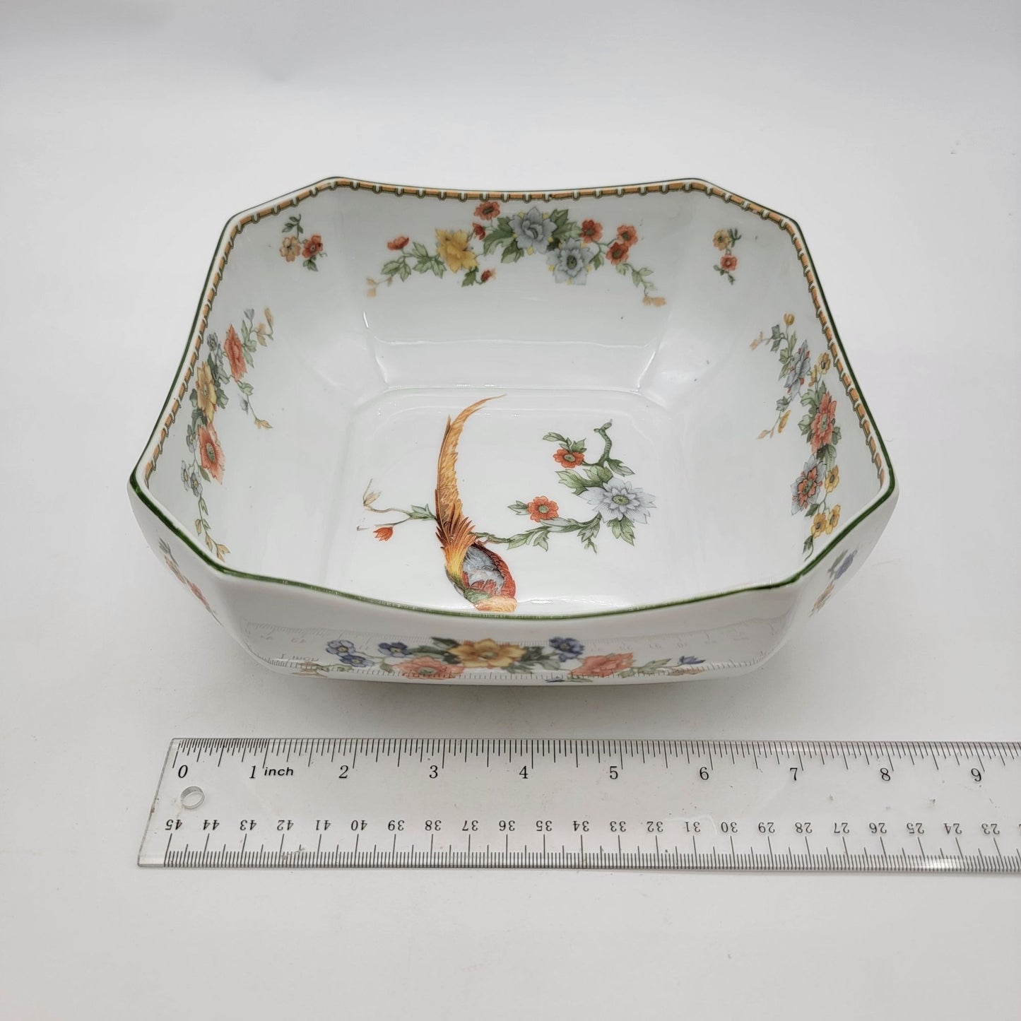 MZ Altrohlau CMR Czechoslovakia Golden Pheasant Serving Bowl