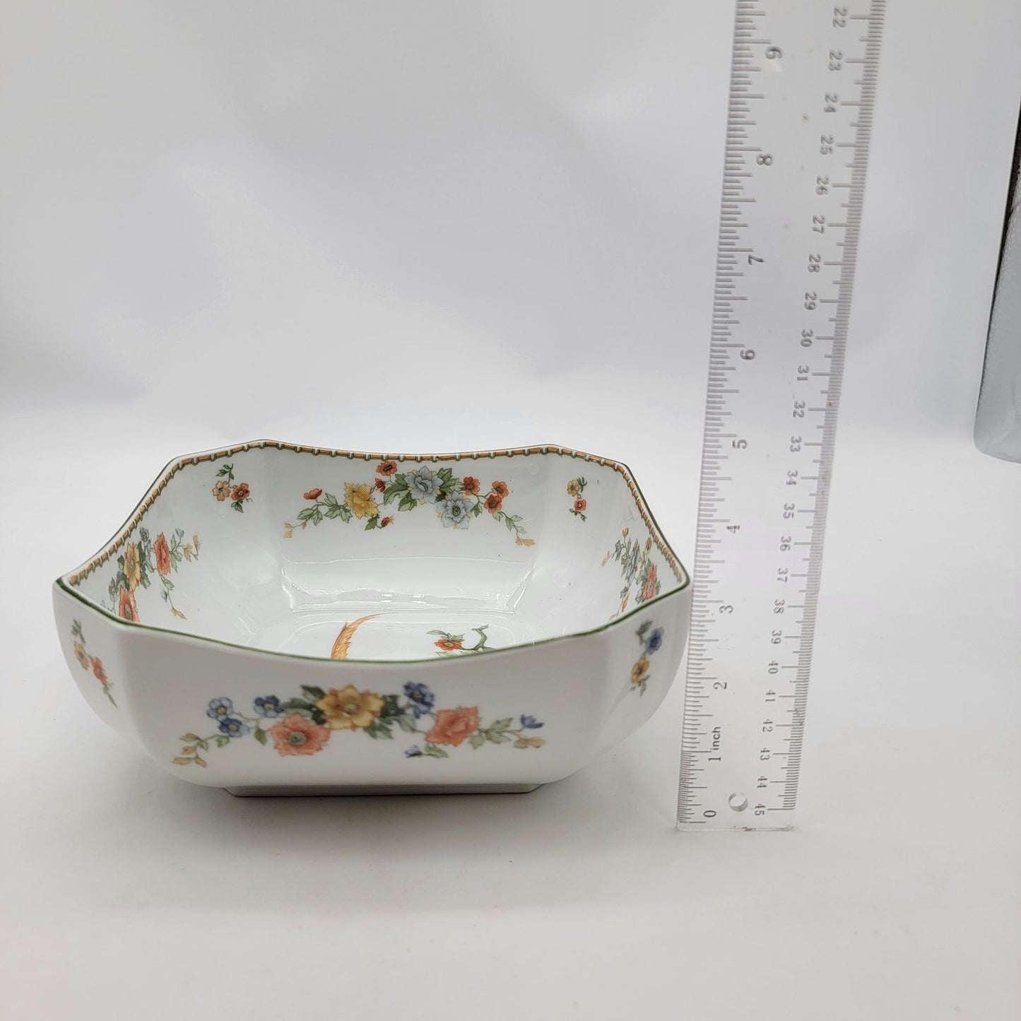 MZ Altrohlau CMR Czechoslovakia Golden Pheasant Serving Bowl