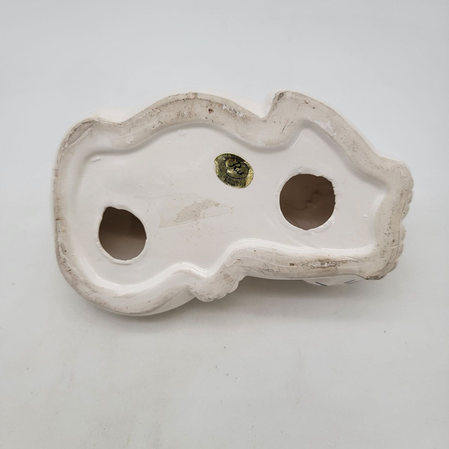 Vintage PRICE Hand Painted Porcelain Sleeping Cat Figurine