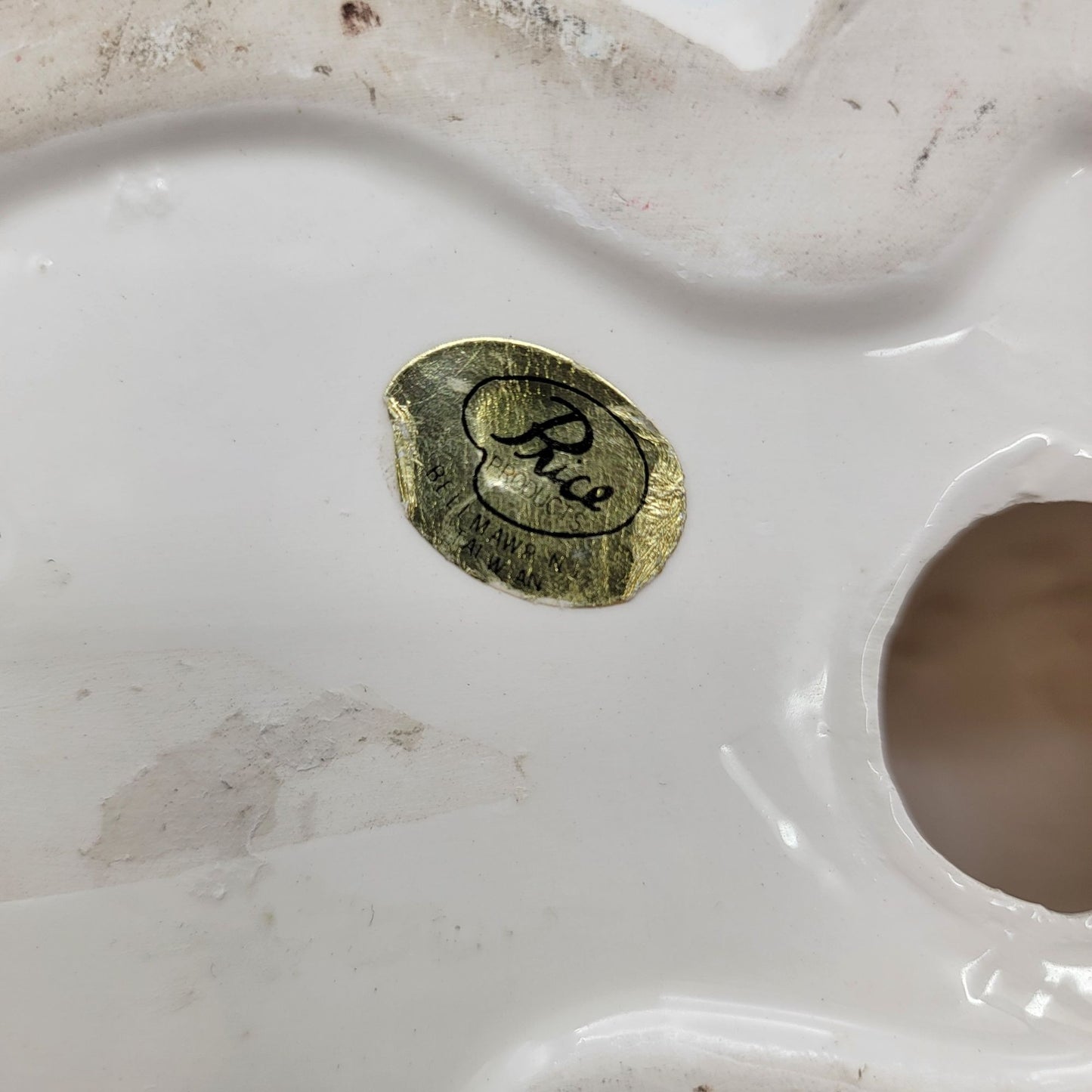 Vintage PRICE Hand Painted Porcelain Sleeping Cat Figurine