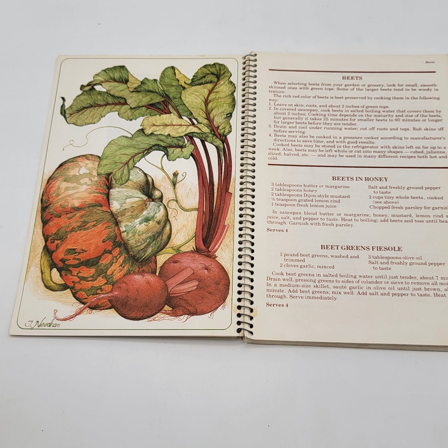 Miriam B. Loos Fresh-From-The-Garden Cookbook Spiral Bound 1973 Edition