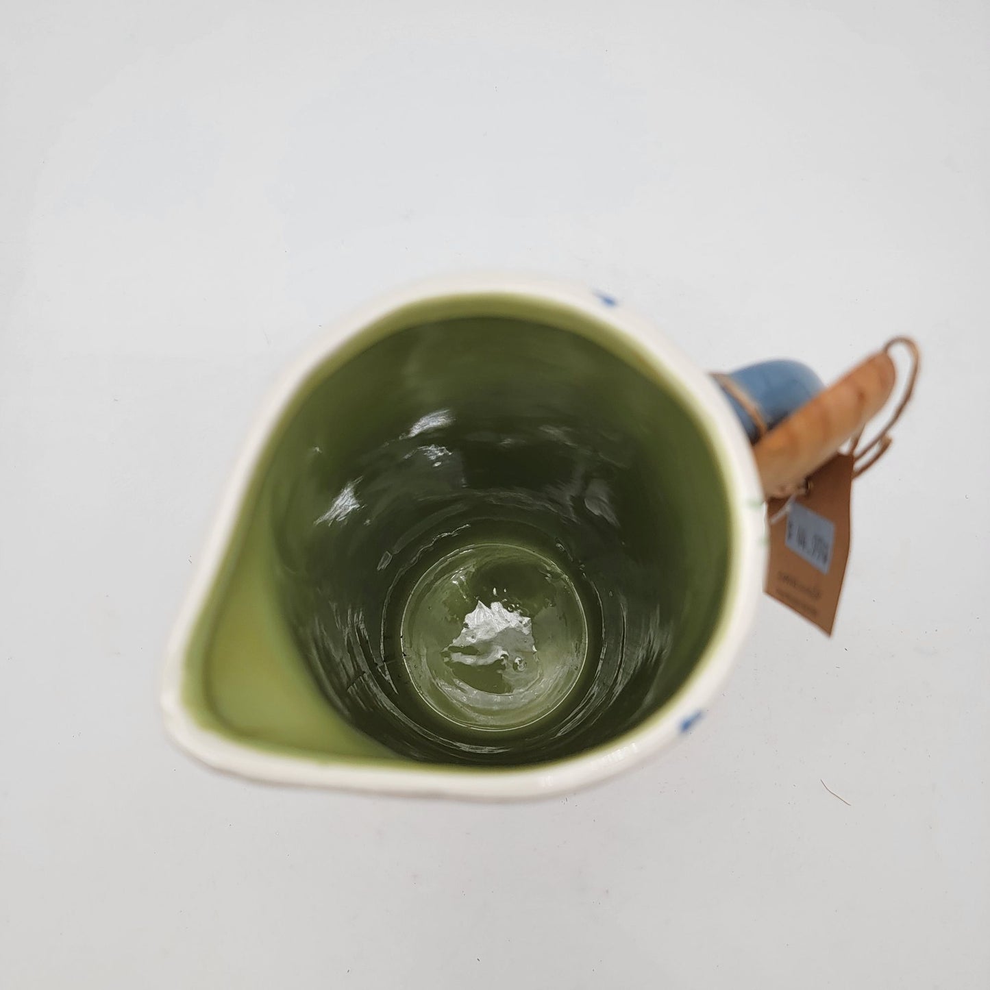 MudPie Pitcher With Spoon & Floral Sunflower Pattern