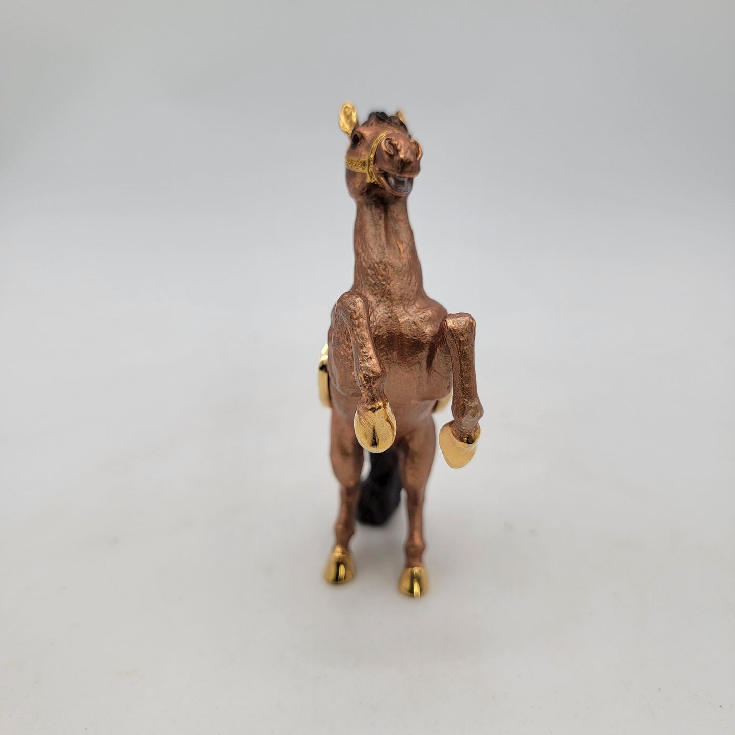 Object d'Art Form Rearing Horse Trinket Box With Enamel & Rhinestones