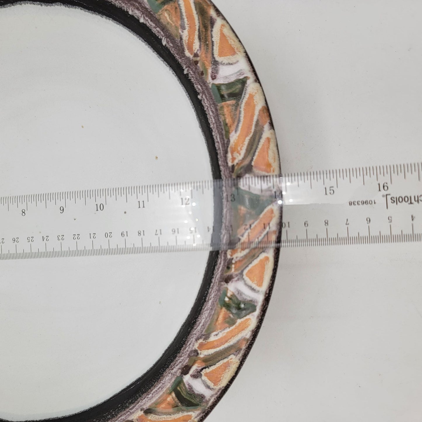 Vintage Signed Janet Mitchell Art Pottery Bowl Hand Painted