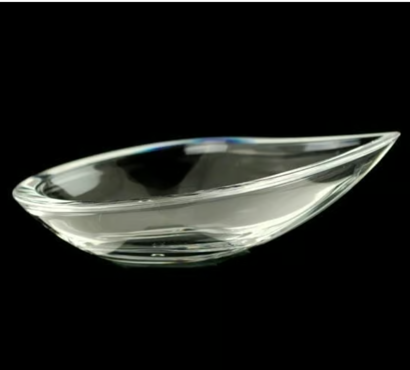 Orrefors Skai Crystal Drop Bowl by Martti Rytkonen