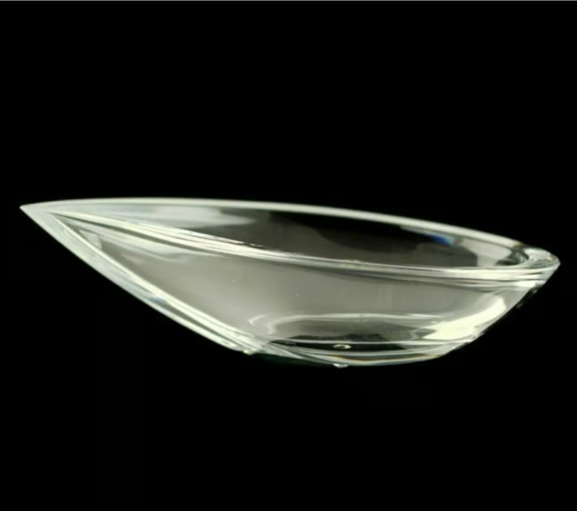 Orrefors Skai Crystal Drop Bowl by Martti Rytkonen