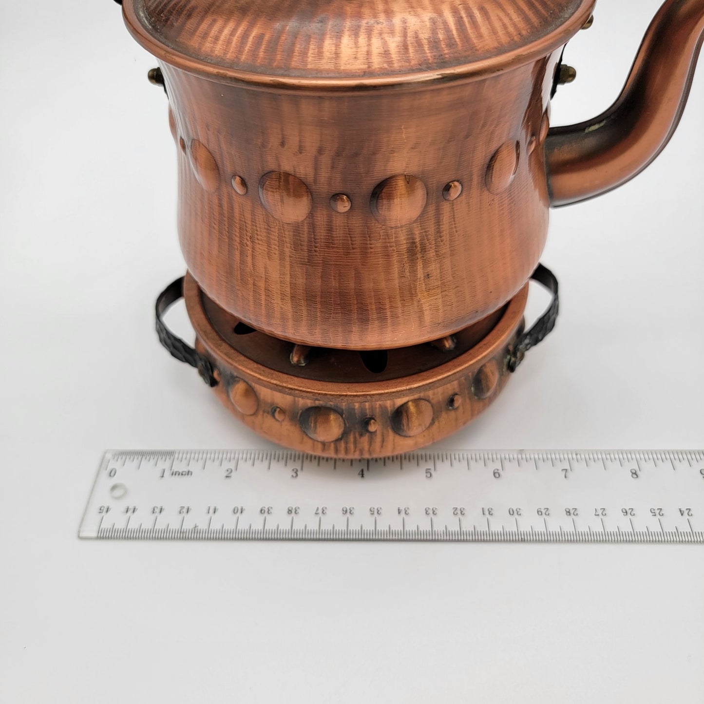 Vintage Copper Spirit Kettle With Warmer Made In Western Germany