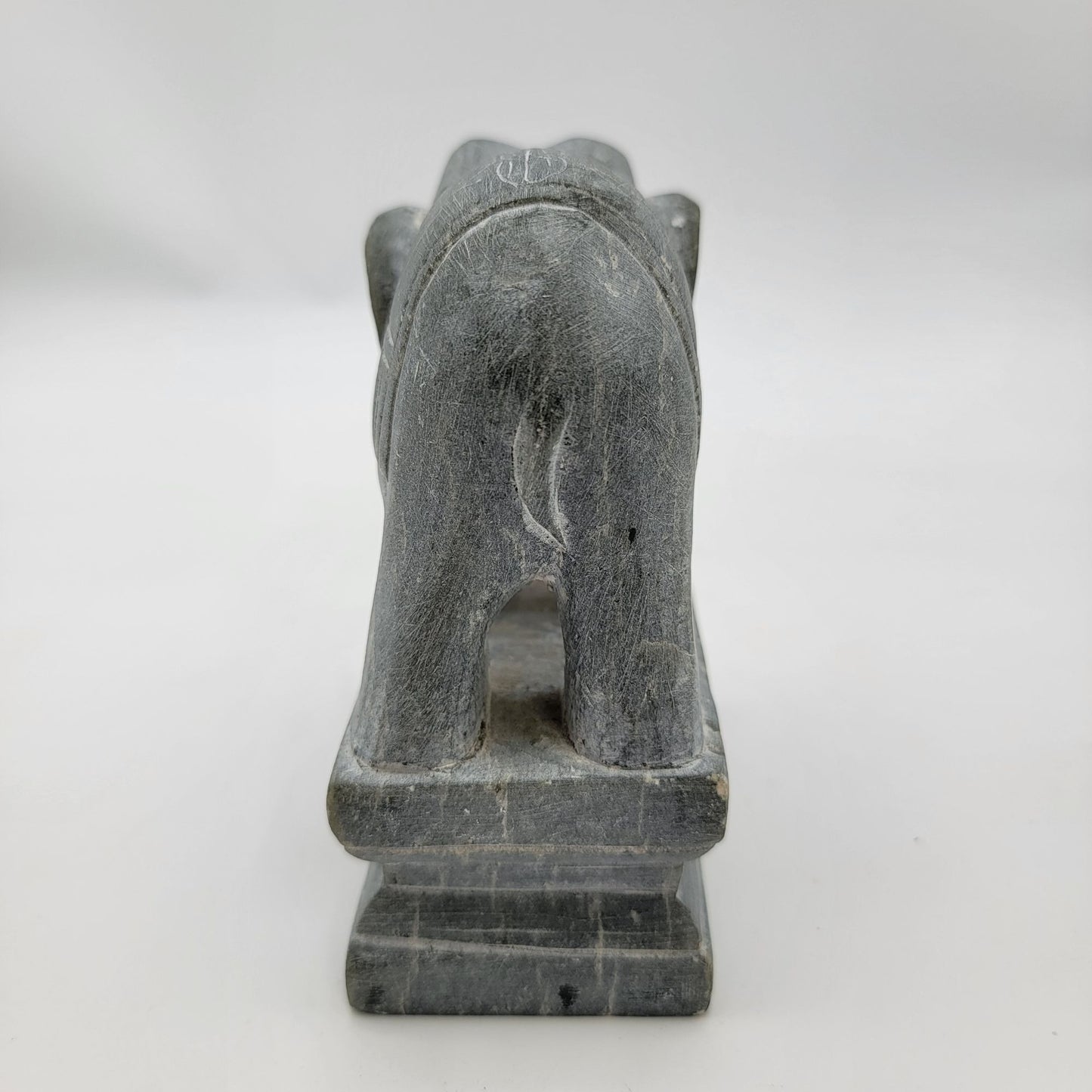 Stone Elephant Bookend Sculpture