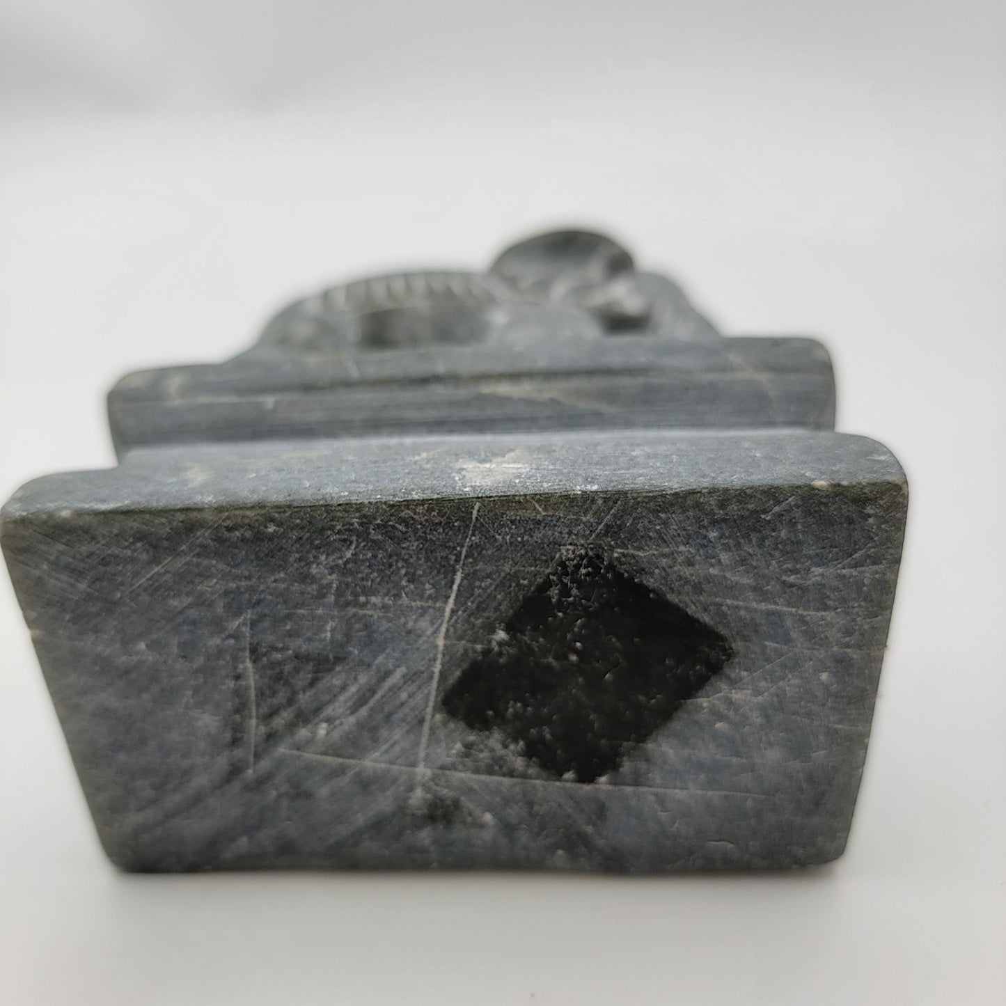 Stone Elephant Bookend Sculpture