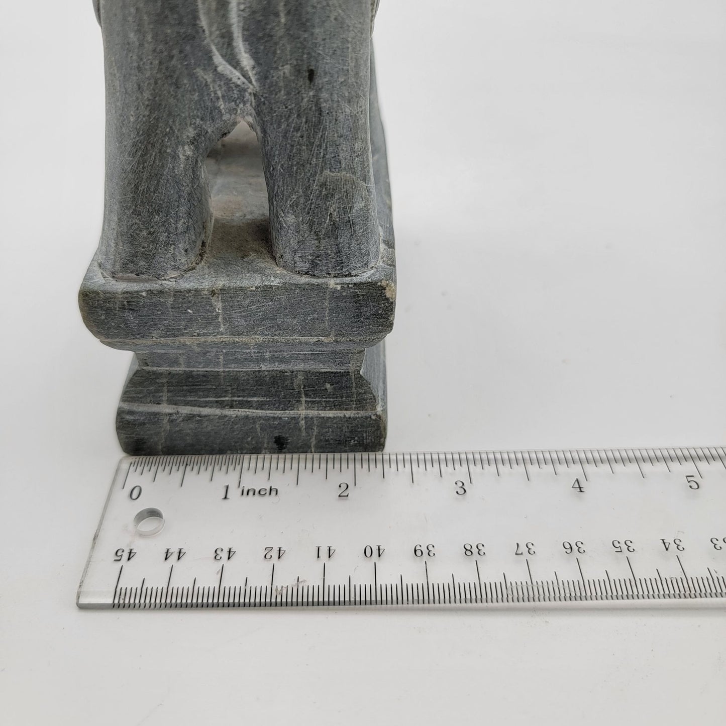 Stone Elephant Bookend Sculpture