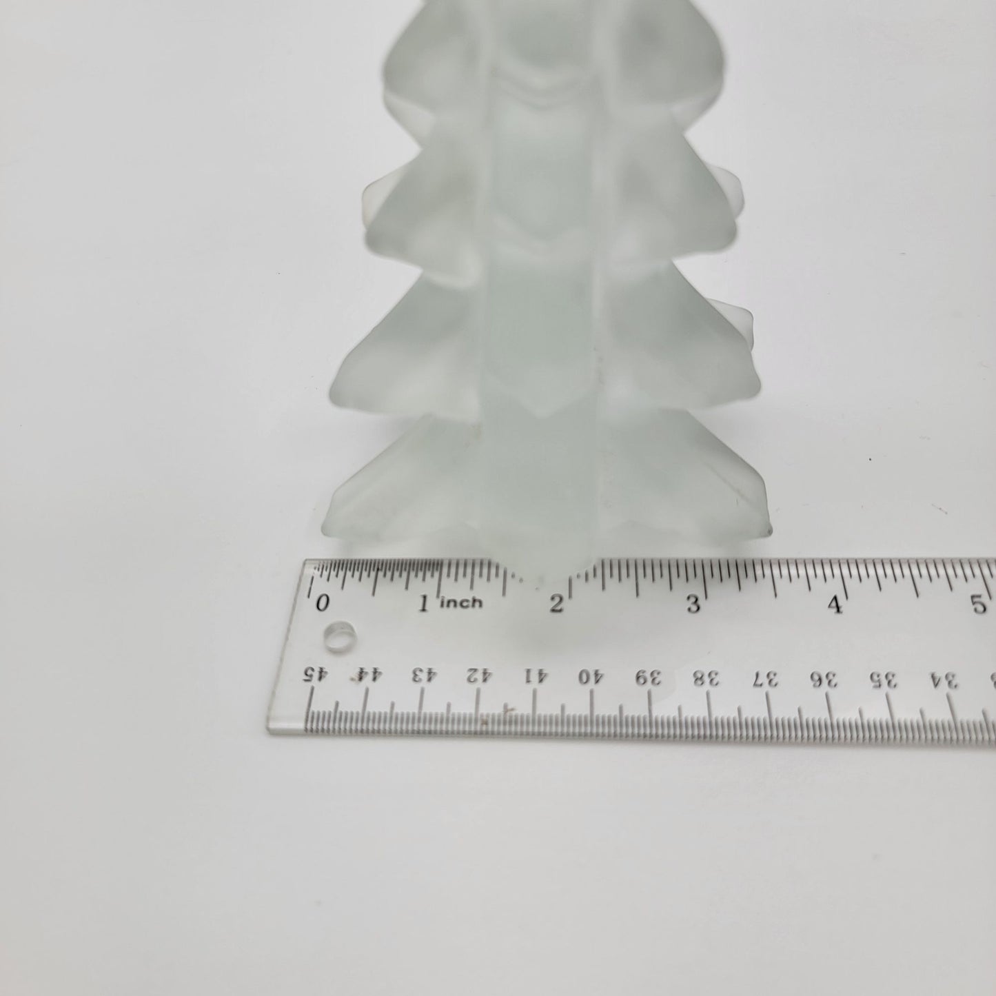 Vintage Frosted Art Glass Christmas Tree