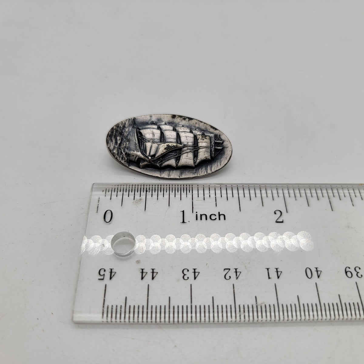 Pewter Sailing Ship "The Down Easter W. R. Grace 1873-1889 Pin