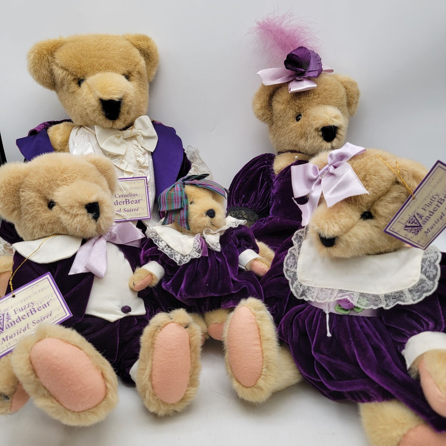 Vintage Muffy VanderBear Musical Soirée Teddy Bear Family