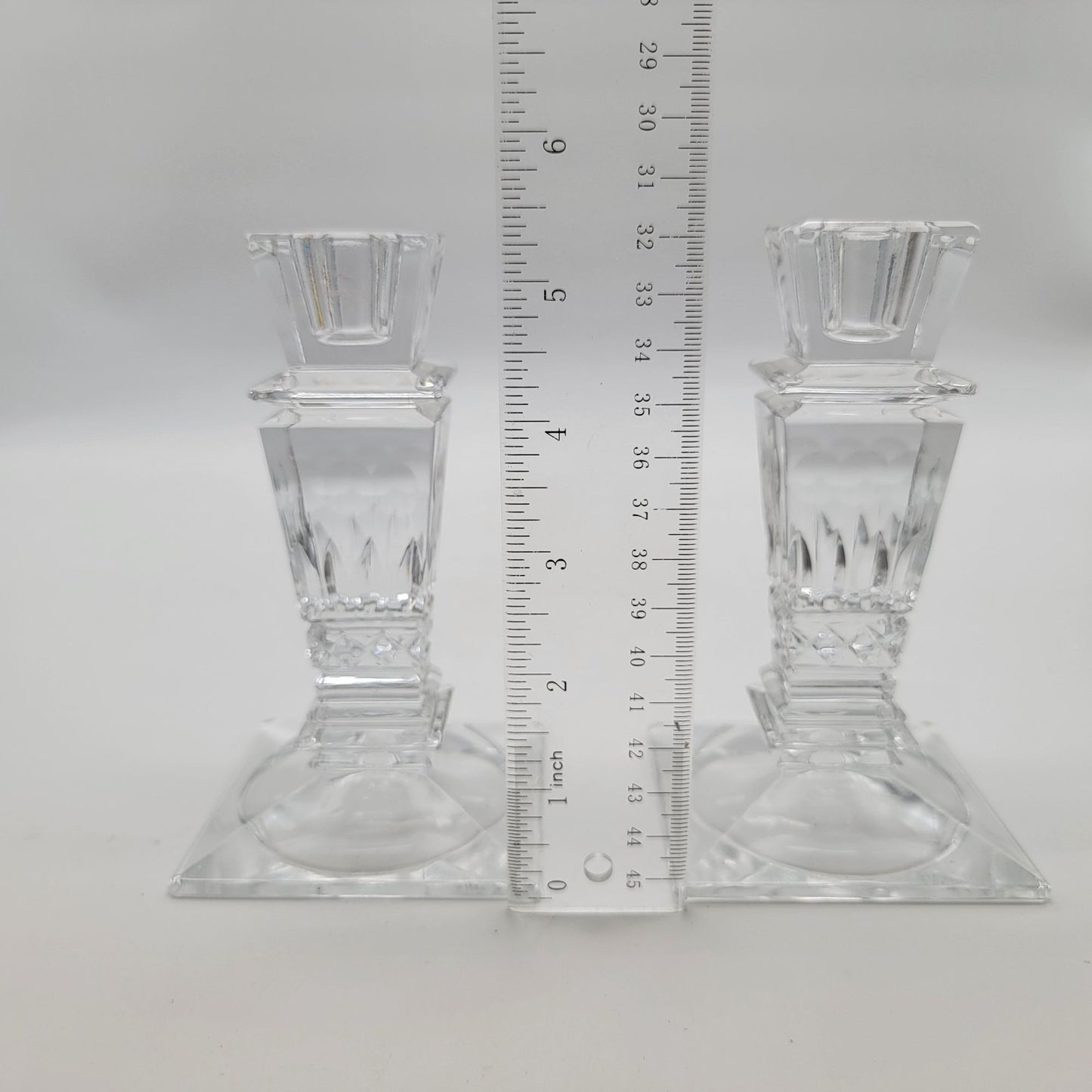 Vintage Neiman Marcus Crystal Candle Holders