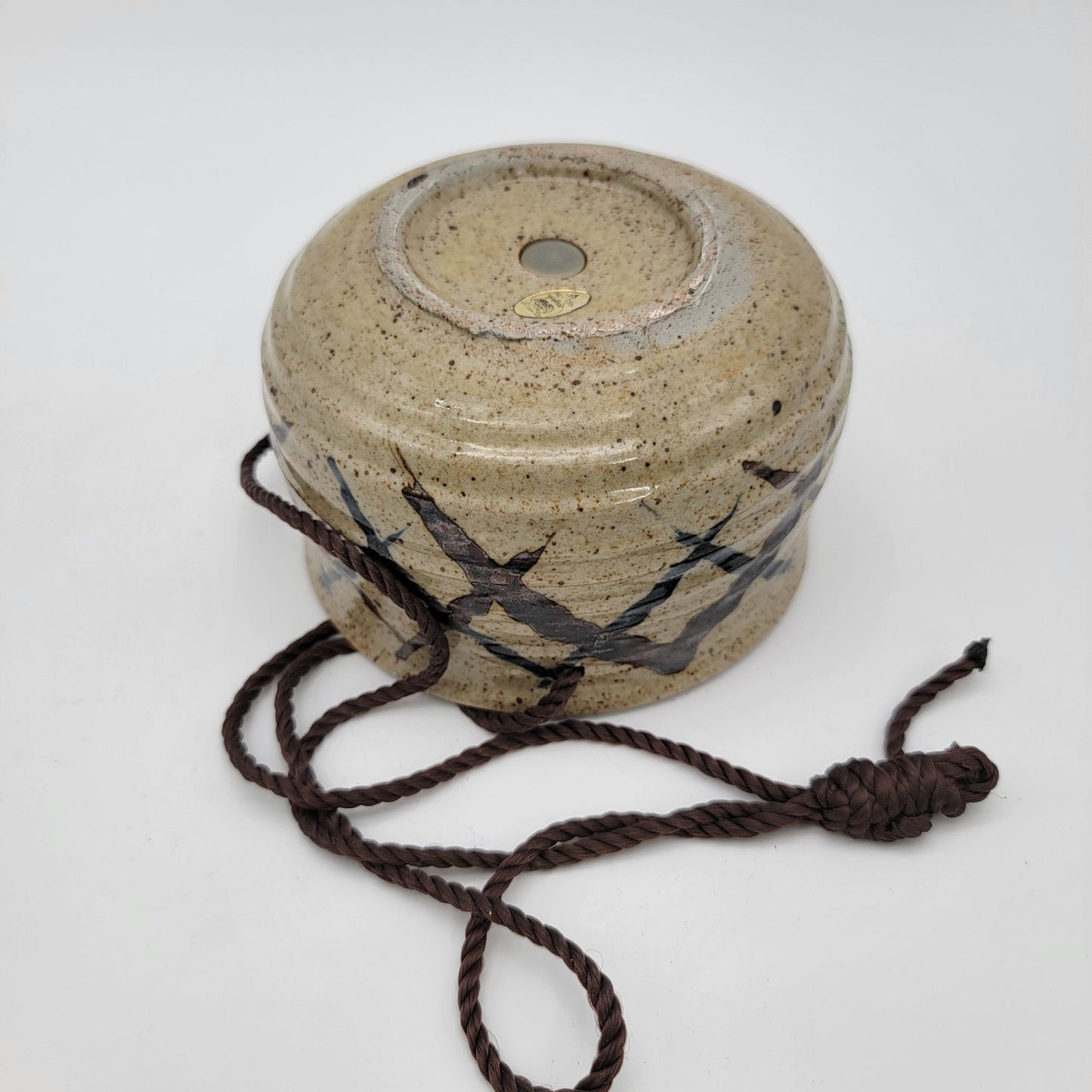 Vintage Japanese Stoneware Hanging Planter
