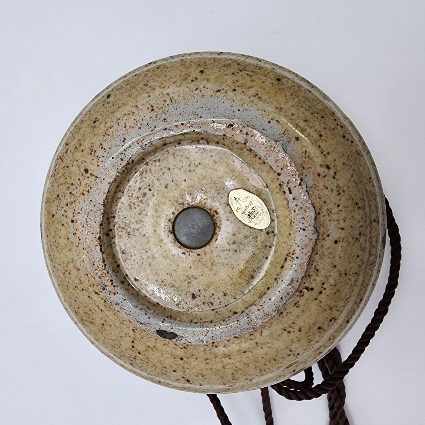 Vintage Japanese Stoneware Hanging Planter