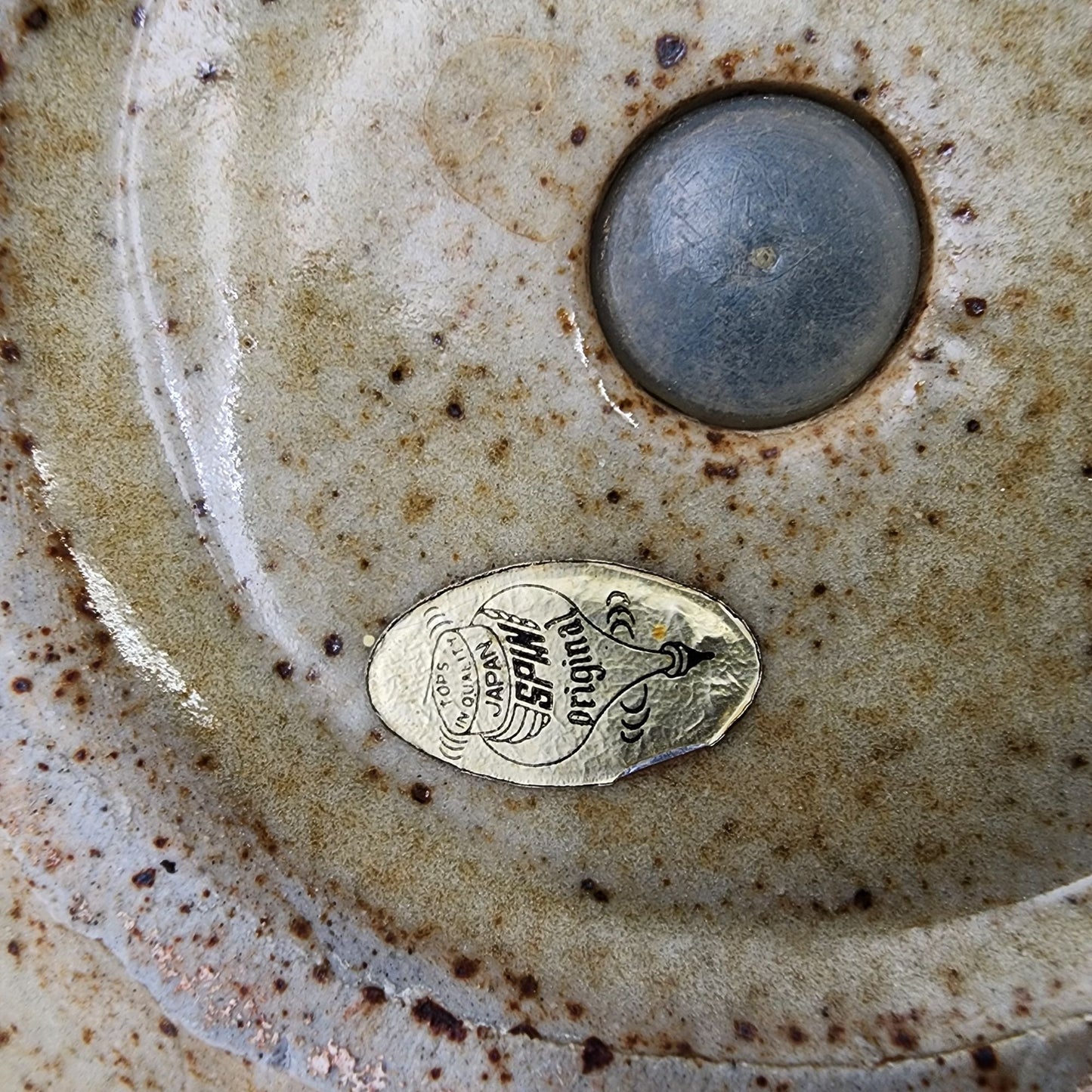 Vintage Japanese Stoneware Hanging Planter