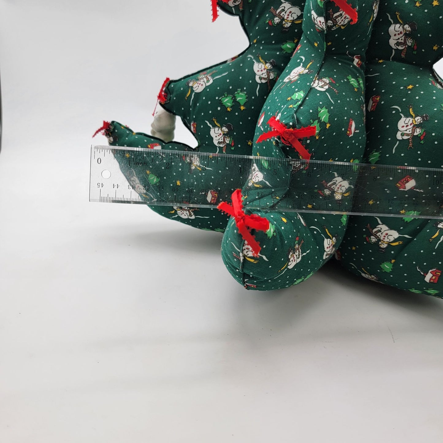 Handcrafted Vintage 1980s 3D Quilted Fabric Christmas Tree