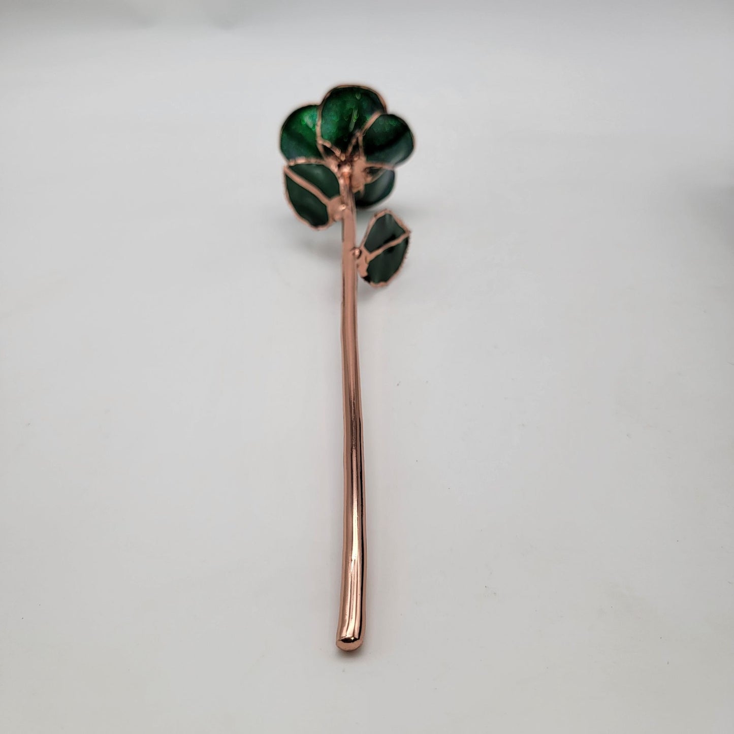 Green Enchanted Real Rose 24K Gold Dipped Handcrafted Gift Box