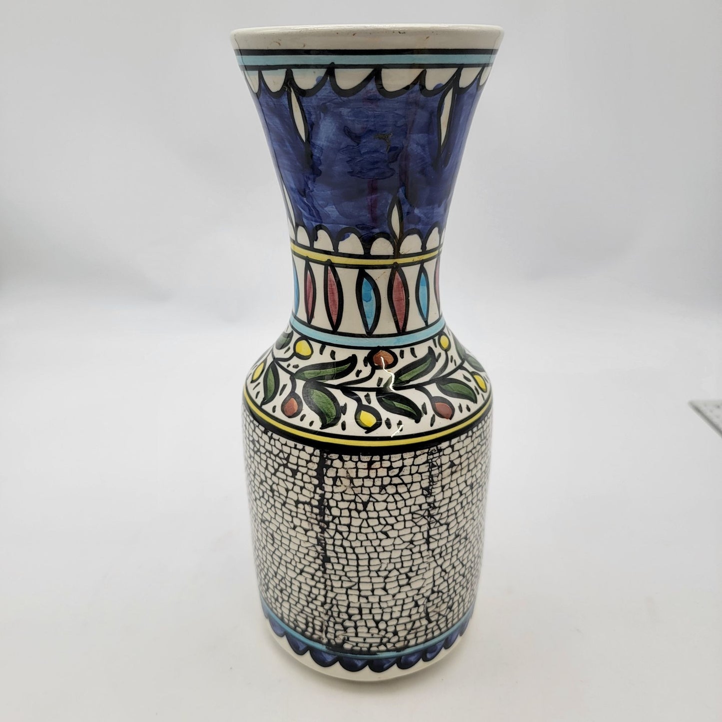 Hand-Painted Jericho Vase Mosaic Design