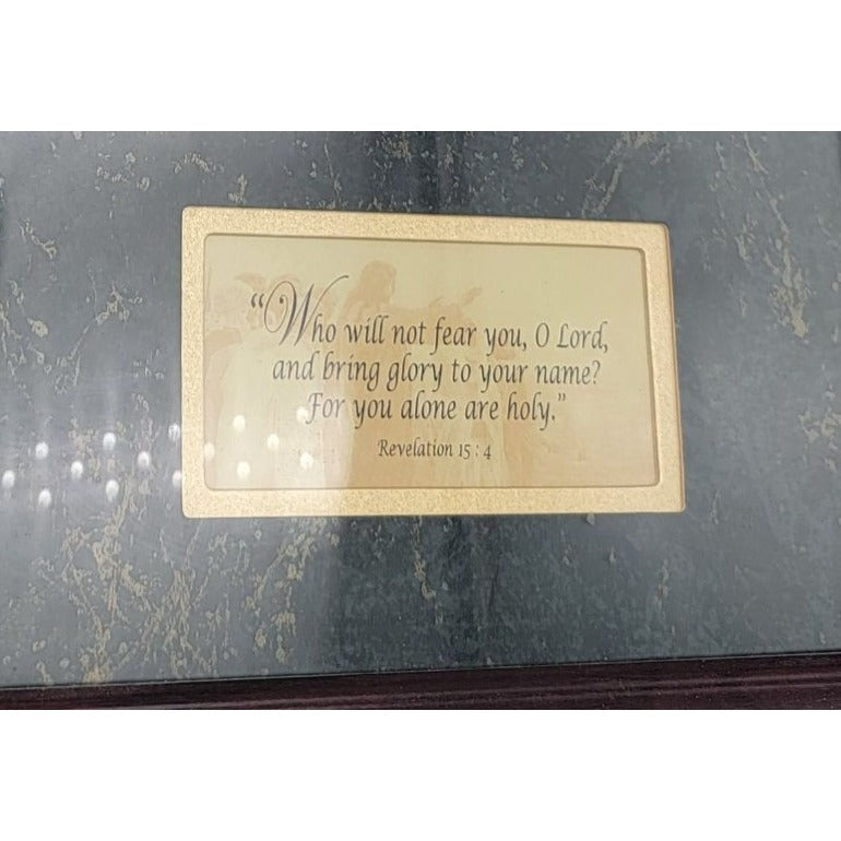 Framed Classic Hymn Sheet "Holy Holy Holy" With Revelation 15:4 Quote