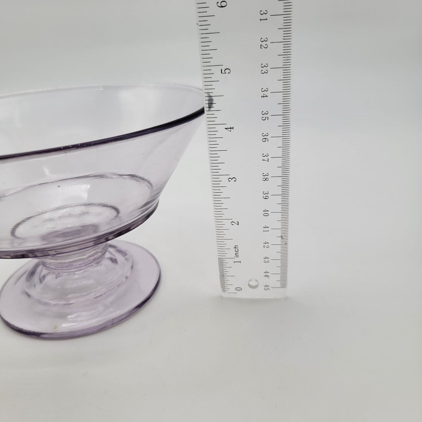 Antique EAPG Sun-Purple Footed Compote Glass Dish