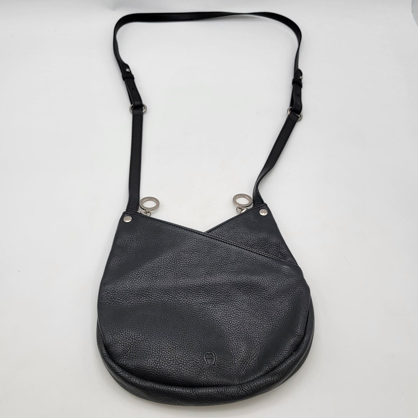 Etienne Aigner Black Leather Crossbody Bag