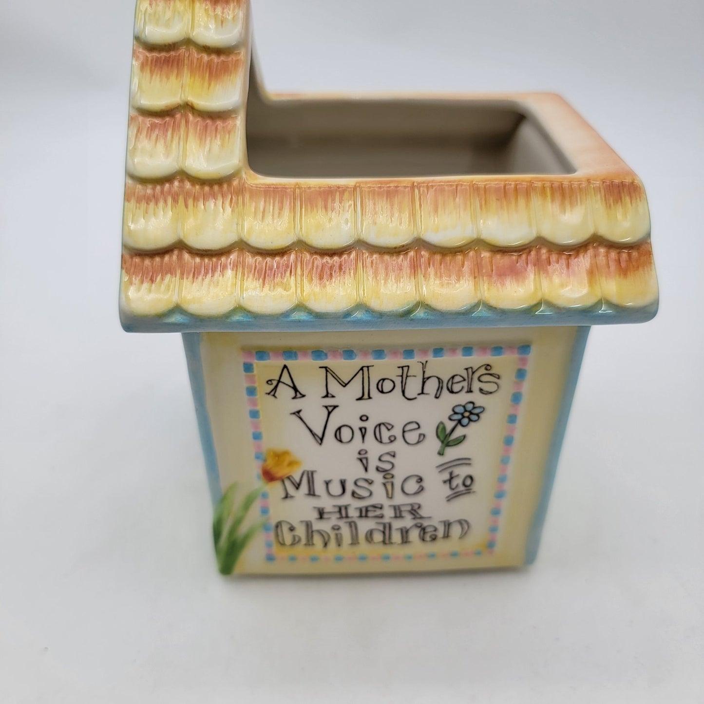 Perine Lowe Birdhouse Planter "A Mothers Voice Is Music To Her Children" Child To Cherish