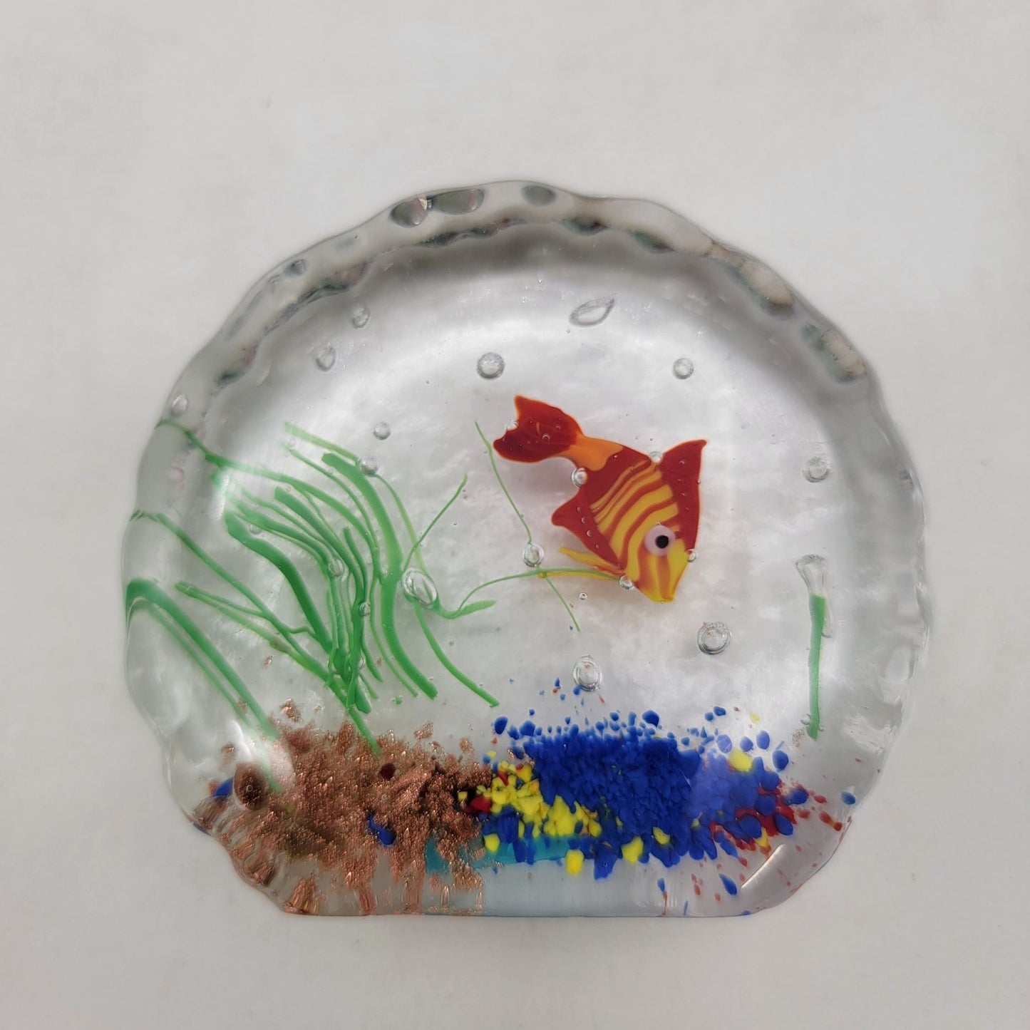 Murano Art Glass Aquarium Paperweight