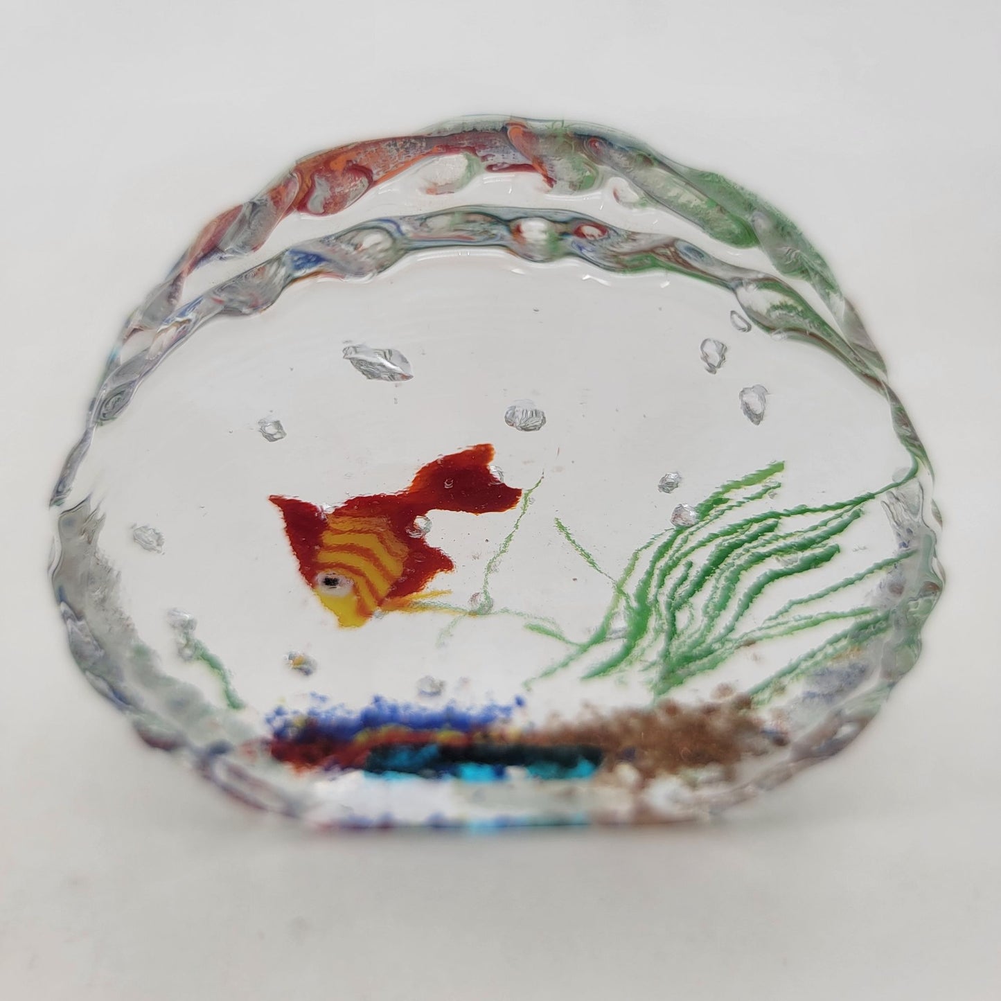 Murano Art Glass Aquarium Paperweight