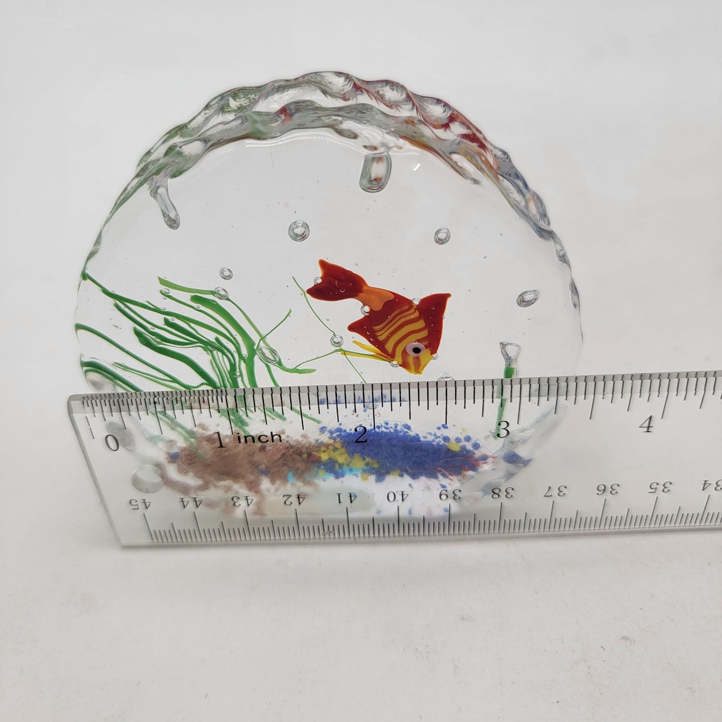 Murano Art Glass Aquarium Paperweight