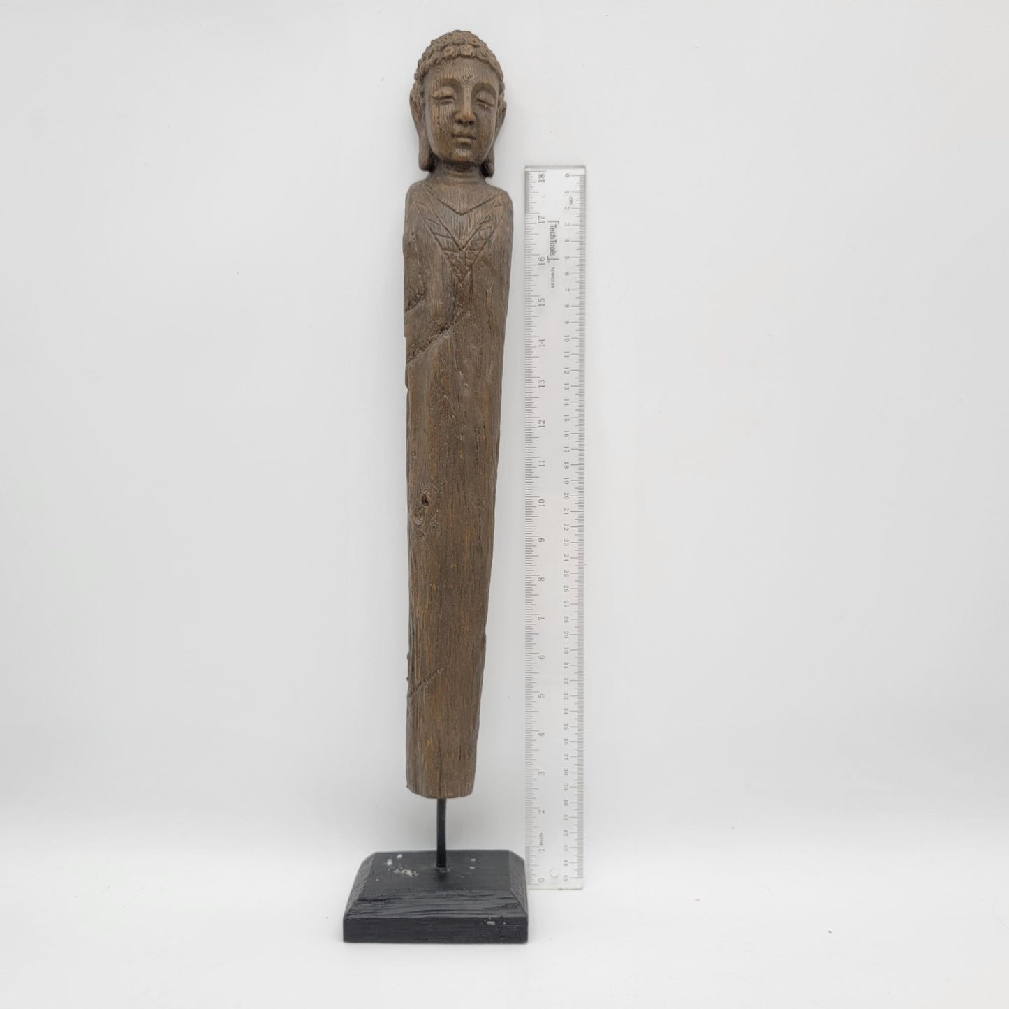 Vintage Hand-Carved Wooden Buddha Statues