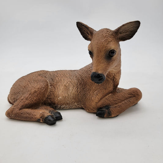 Vintage Homco 1985 Doe Deer Laying Down Figurine