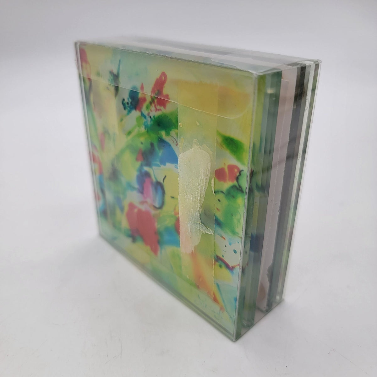Watercolors Glass Coaster Set Of 4 By Linda S. Altshuler