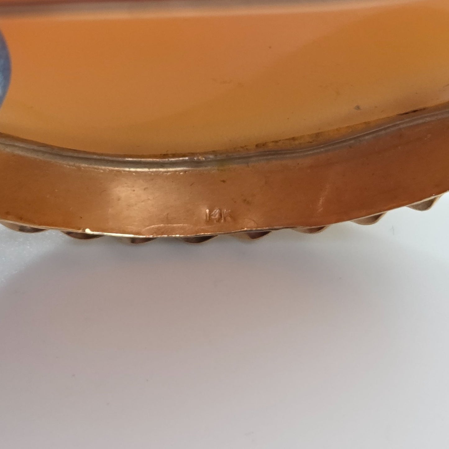 Antique 1920s-1930s 14K Yellow Gold Carnelian Shell Cameo Brooch Pendant 20.3g