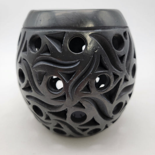 Handcrafted Oaxacan Lumiere Candle Holder With Cutout Design
