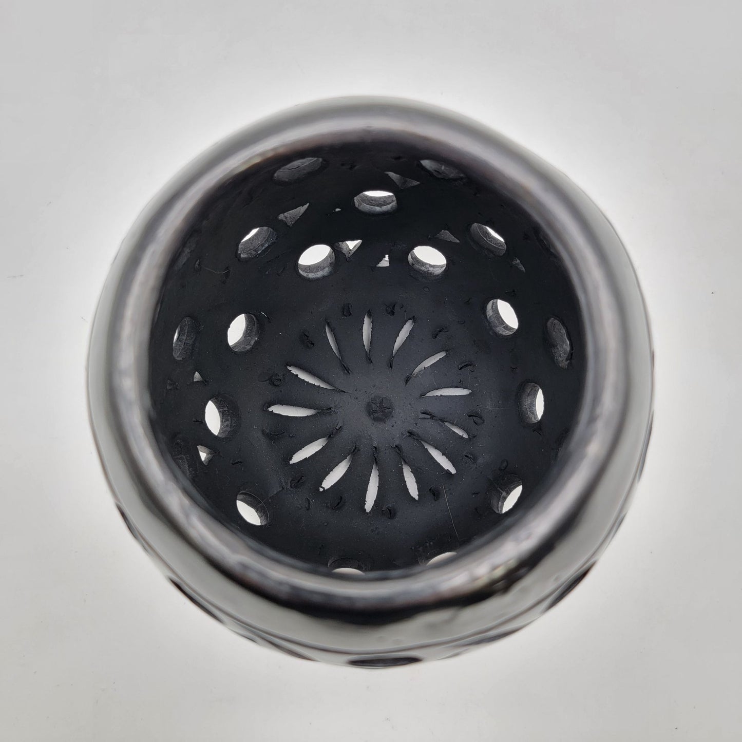 Handcrafted Oaxacan Lumiere Candle Holder With Cutout Design