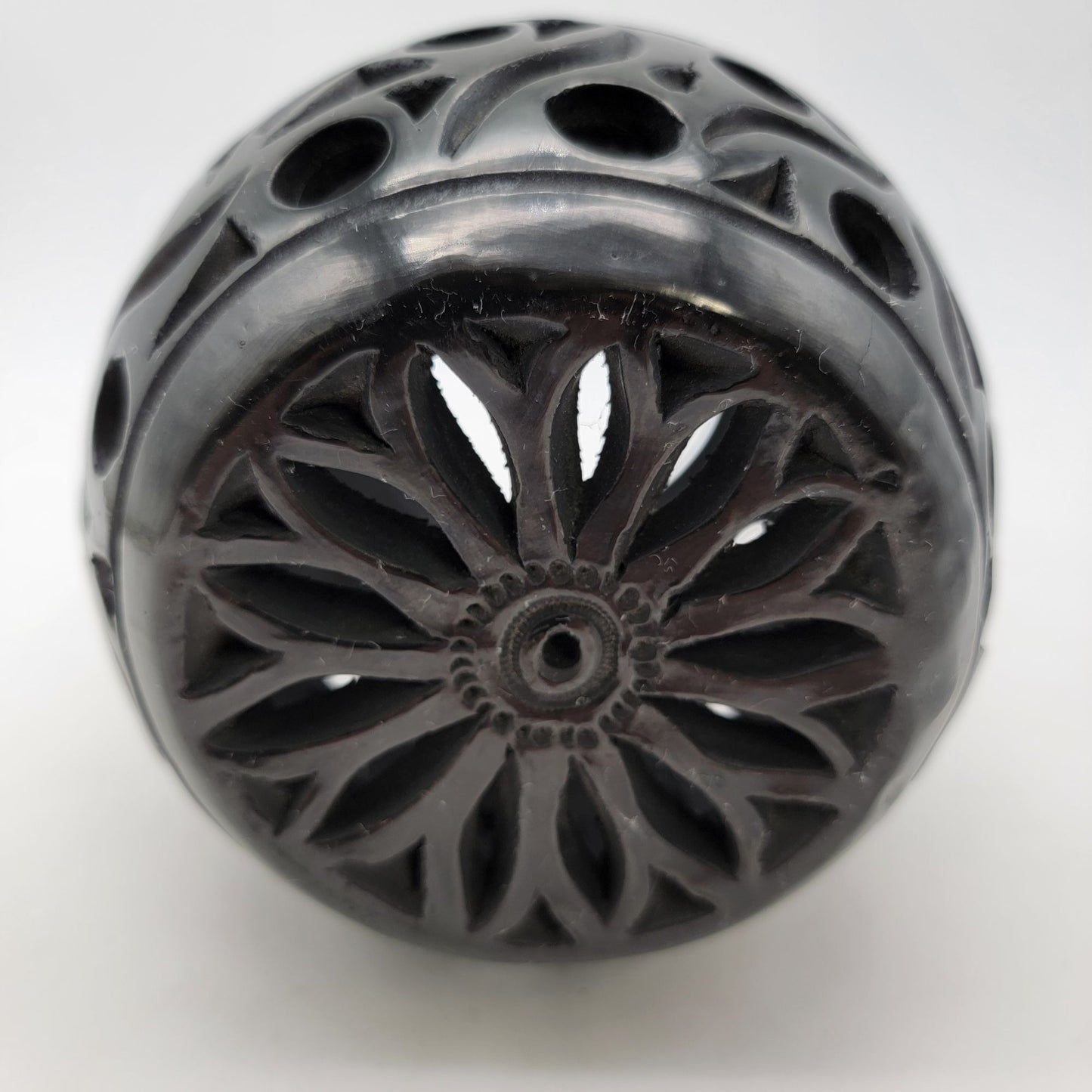 Handcrafted Oaxacan Lumiere Candle Holder With Cutout Design