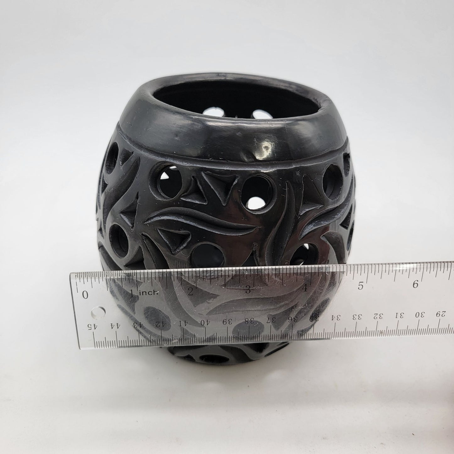 Handcrafted Oaxacan Lumiere Candle Holder With Cutout Design