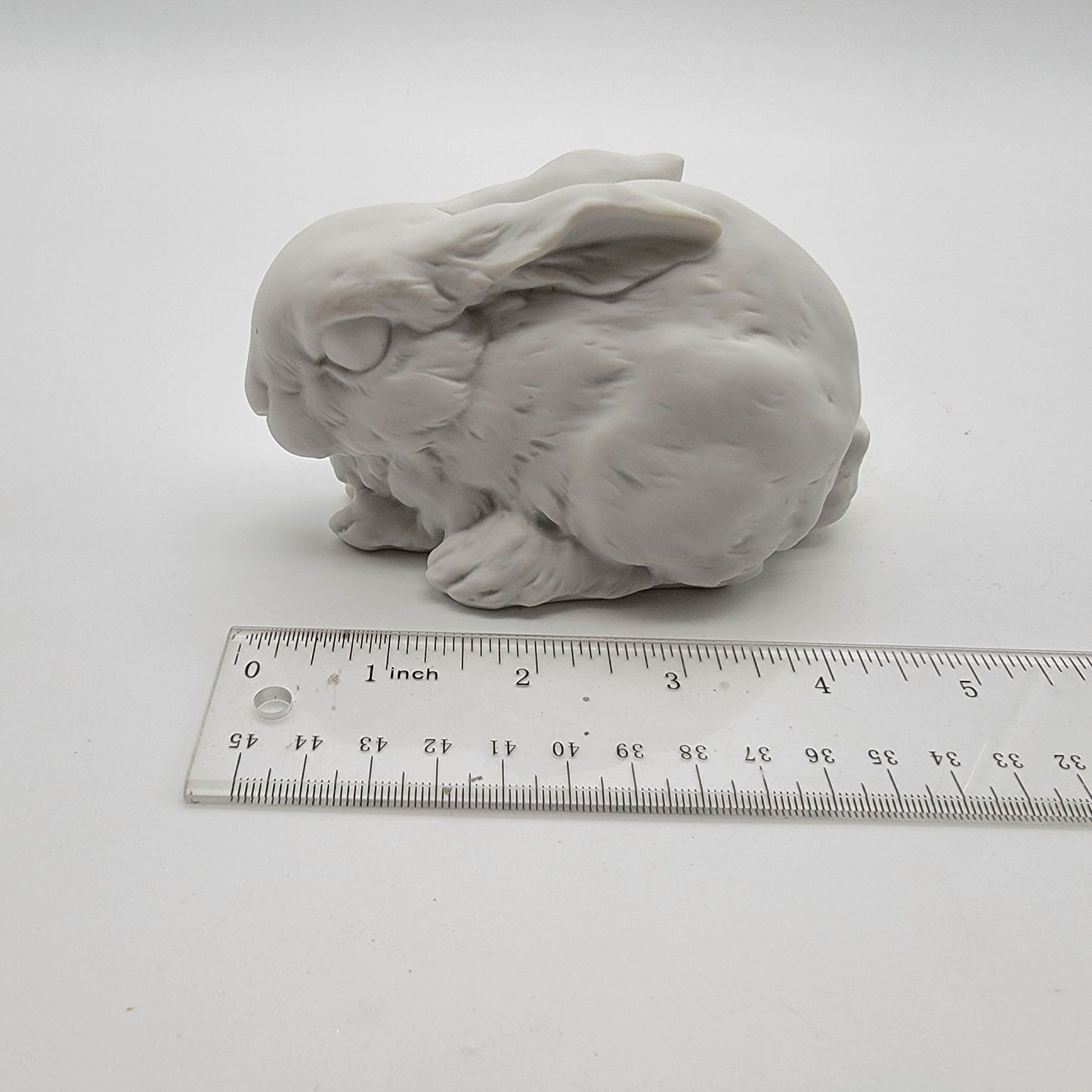 Kaiser White Bisque Porcelain Laying Rabbit Figurine #518